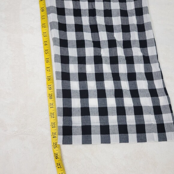 Madewell Cami Wide-Leg Jumpsuit in Gingham Check black and white Size XXS - Picture 9 of 15
